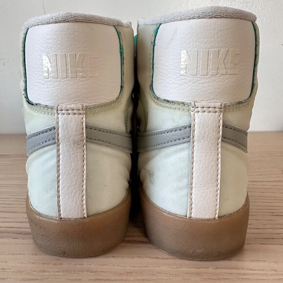 Men's Nike By You Size 6 Blazer Mid '77 Green White Retro Swoosh - Picture 13 of 13